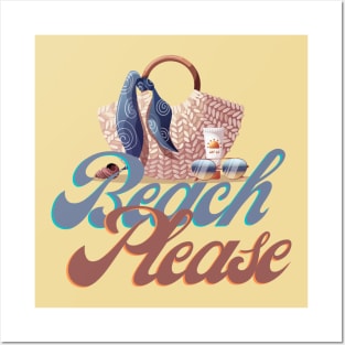 Beach please!! Posters and Art